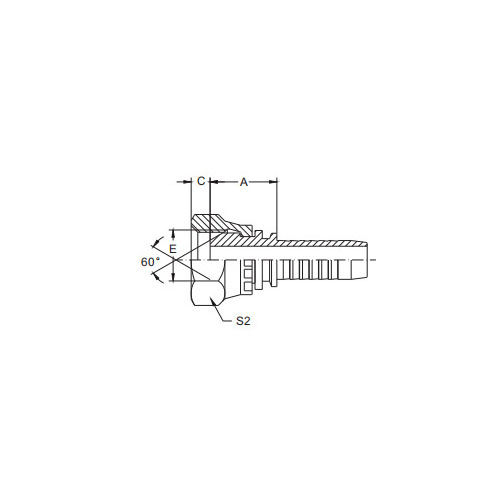 20611-Metric hona 60° kon
