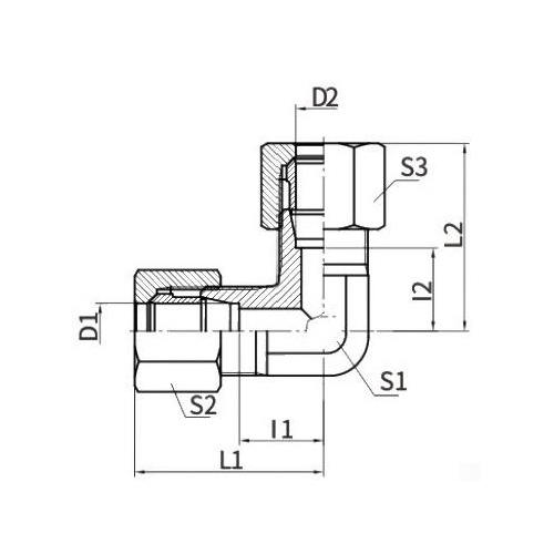 DIN 90°M Hane 24°L.T.