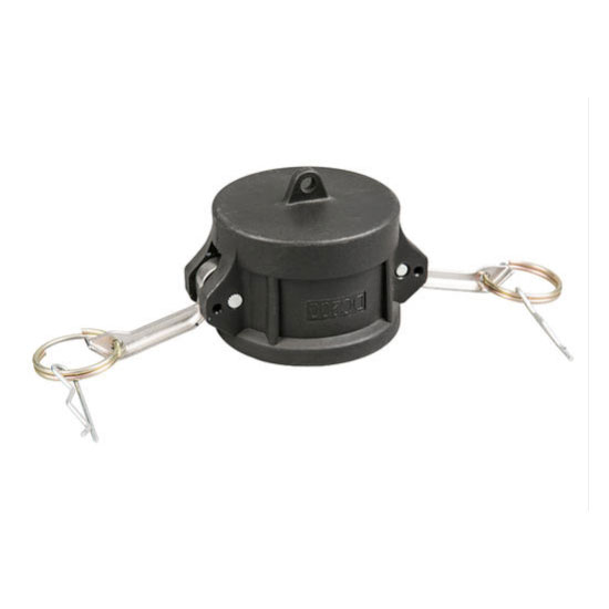 Typ DC dammlock hona ändkopplare-svart anodiserad Camlock